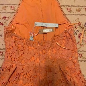 She & Sky Lace Romper